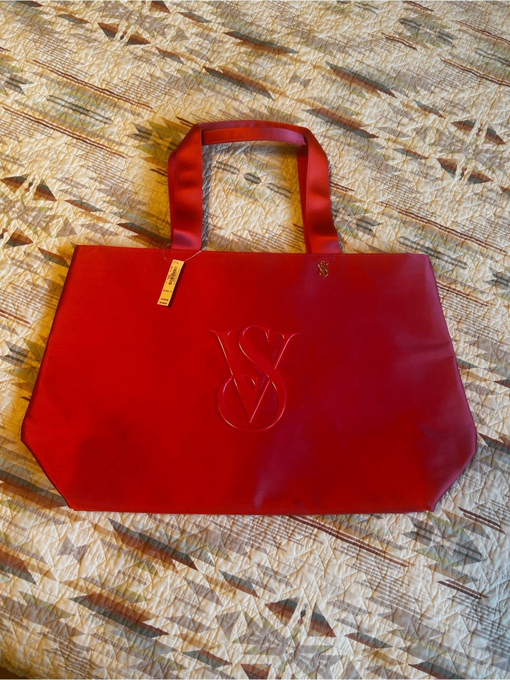 Victoria's Secret pink Embossed Logo Tote